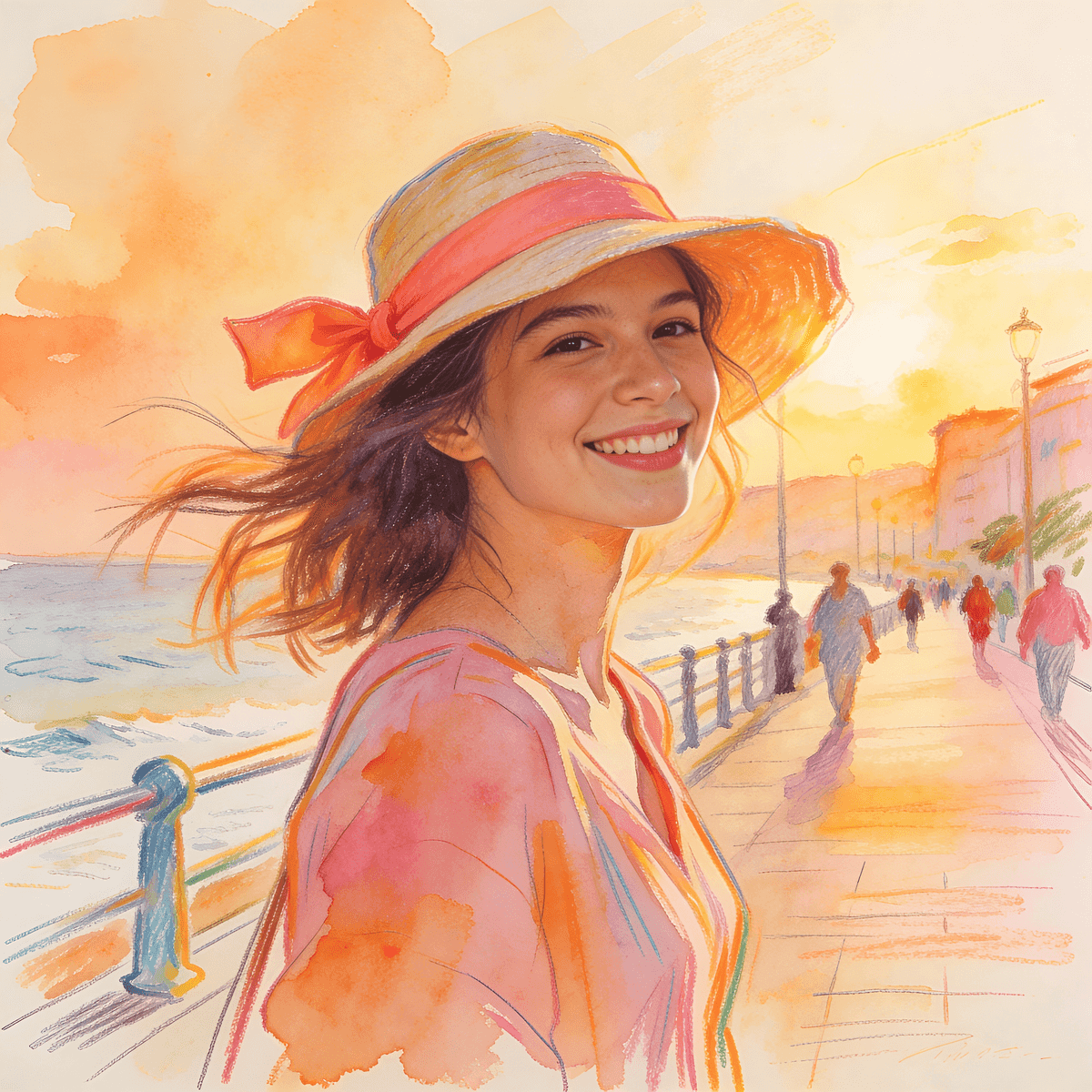 Colorful Sketch example generated with ByteDance SeeDream v4.5