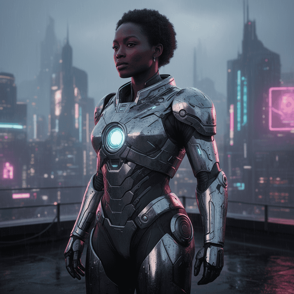 Tech Armor example generated with Flux 2