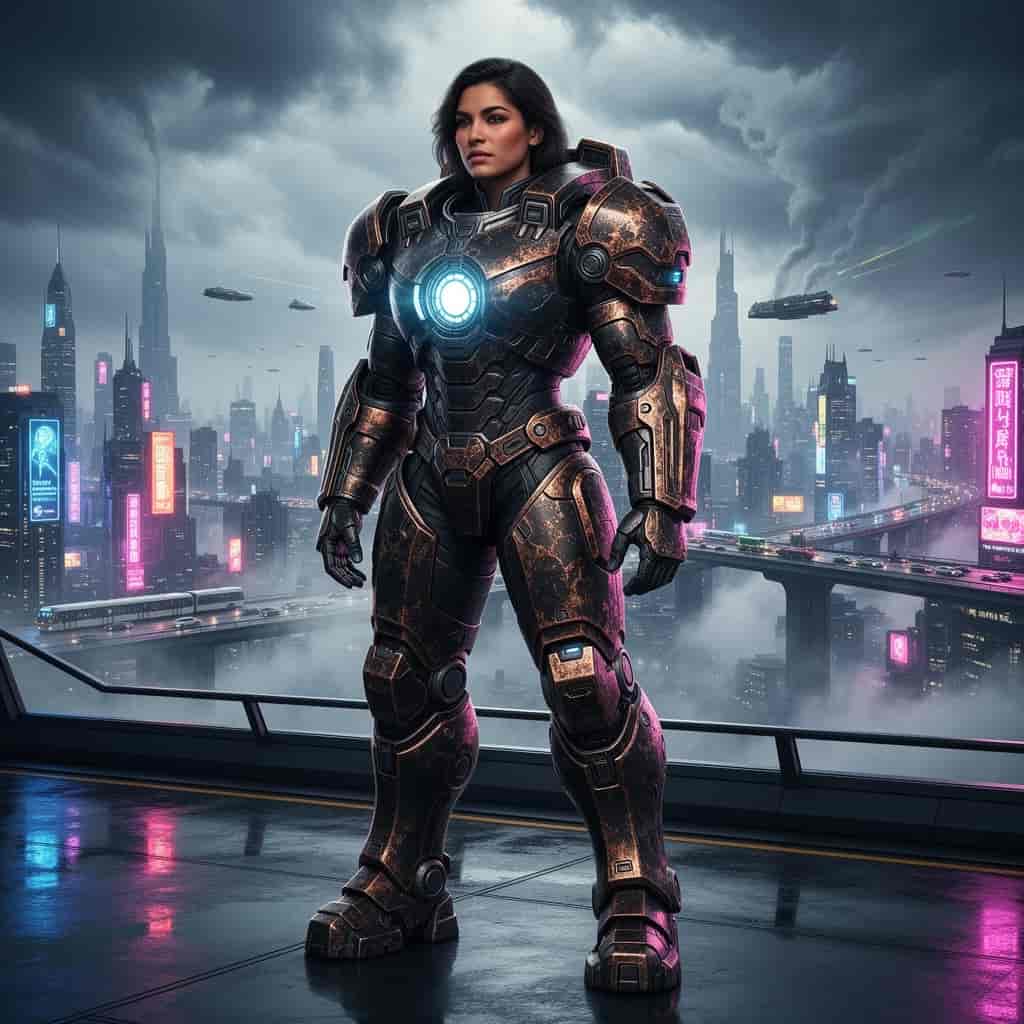 Tech Armor example generated with Flux 2 Flex