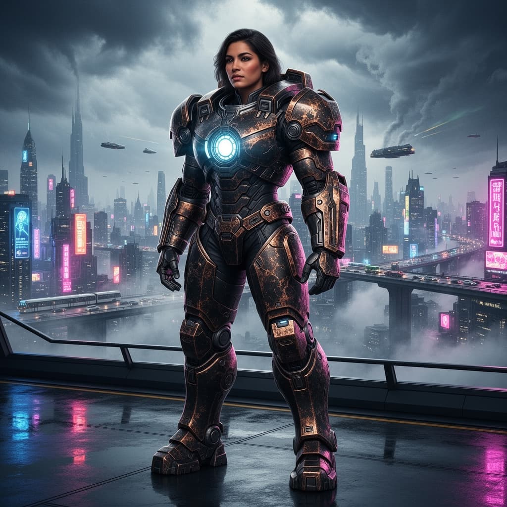 Tech Armor example generated with Flux 2 Flex