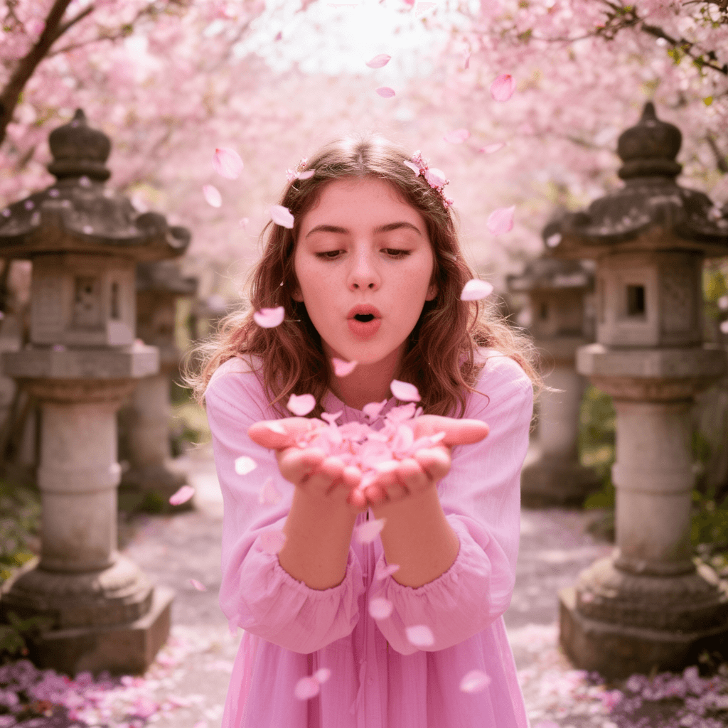 Cherry Blossoms example generated with Flux 2