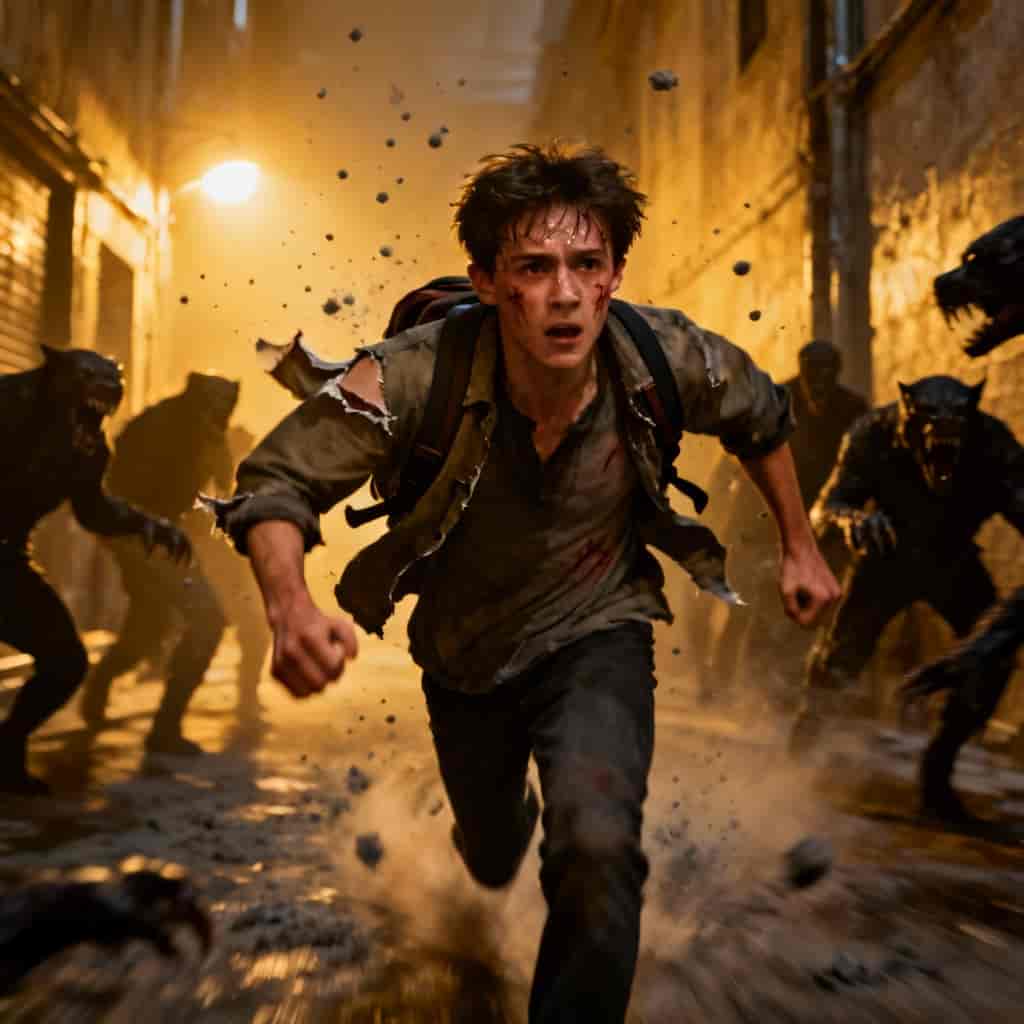 Horde Chase example generated with Nano Banana