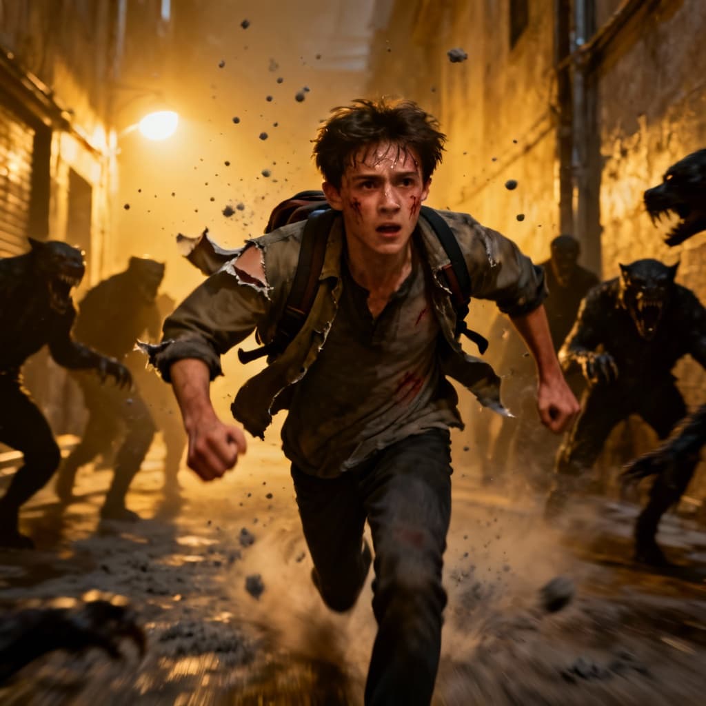 Horde Chase example generated with Nano Banana