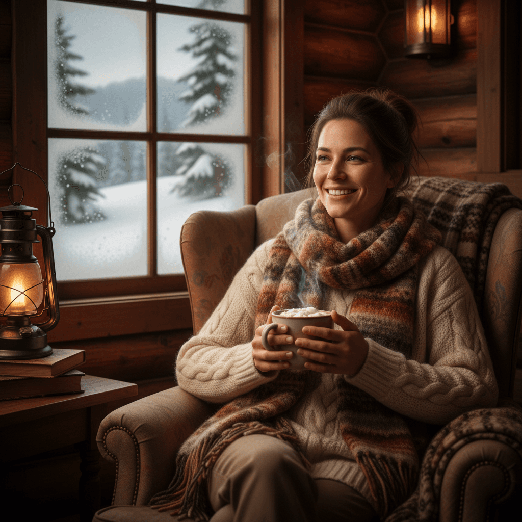 Cozy Cabin example generated with Nano Banana