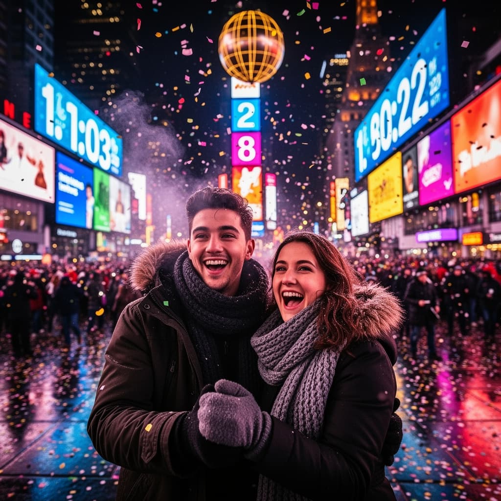 Times Square example generated with Flux 2 Flex