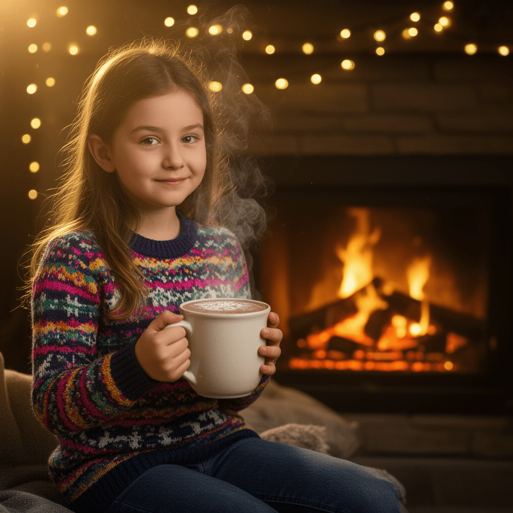 Cozy Christmas example generated with Flux 2