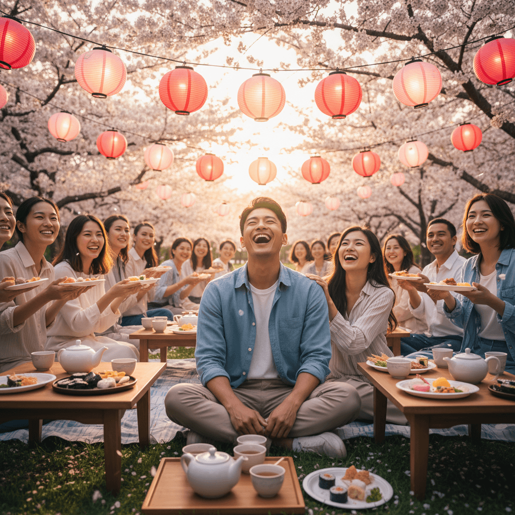 Sakura Festival example generated with Nano Banana