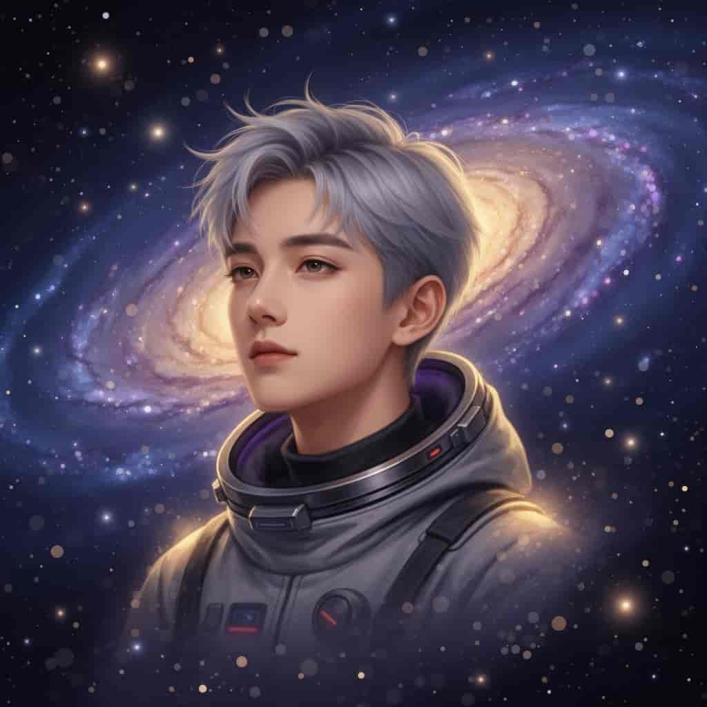 Galaxy example generated with Flux 2 Flex