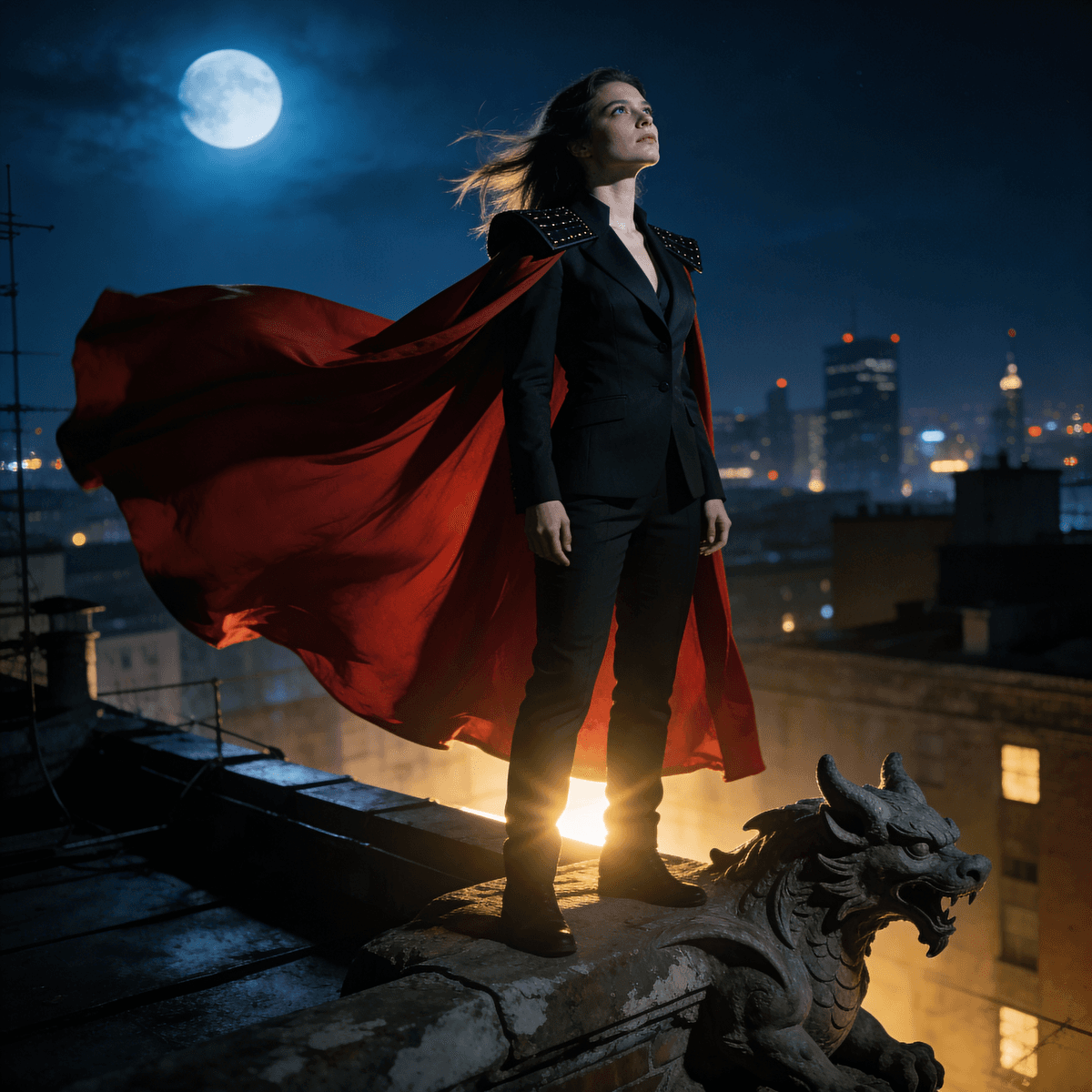 Caped Hero example generated with ByteDance SeeDream v4.5