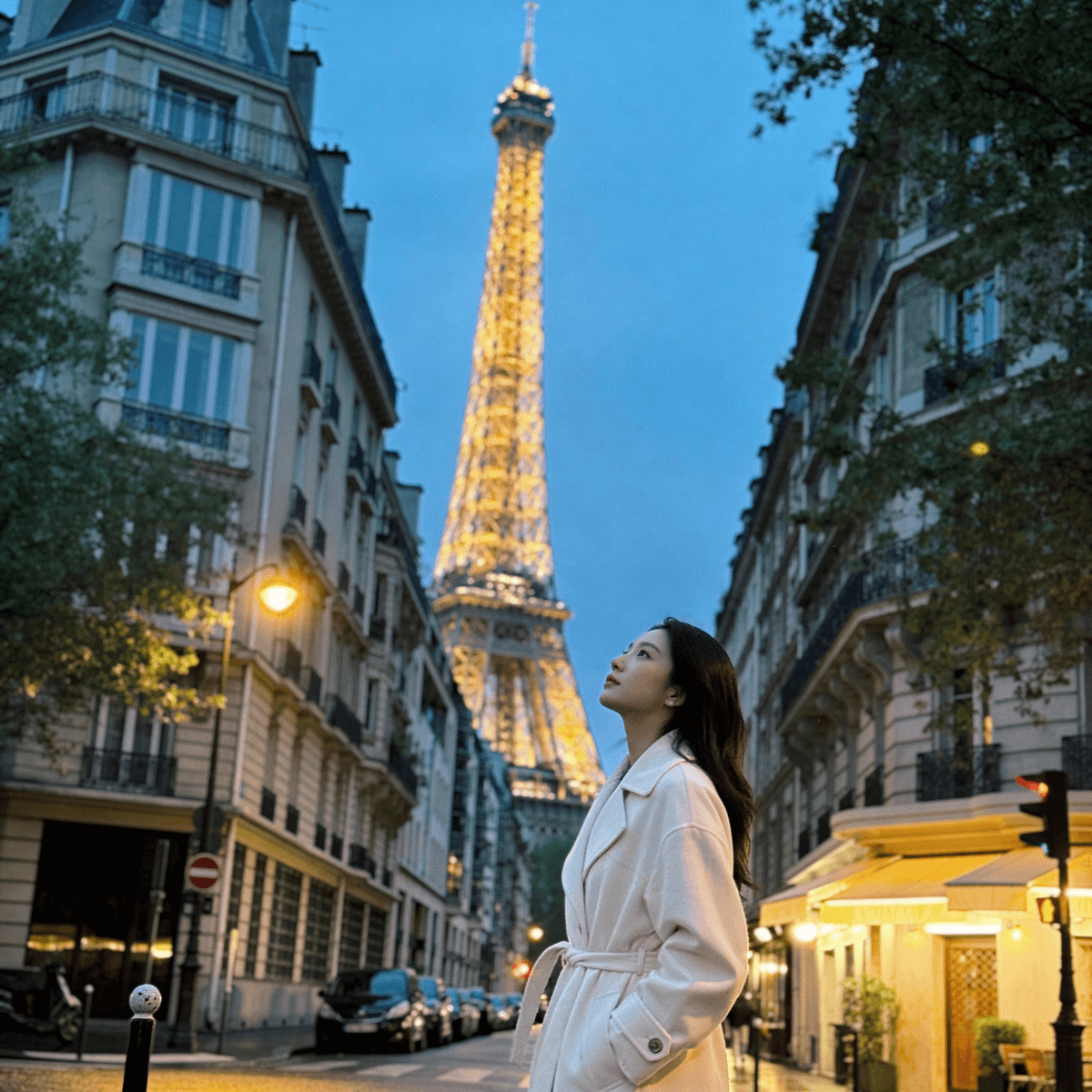 Romantic Paris example generated with ByteDance SeeDream v4.5