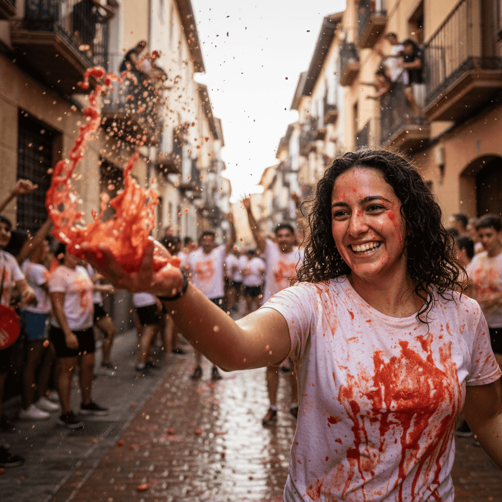 AI La Tomatina Generator