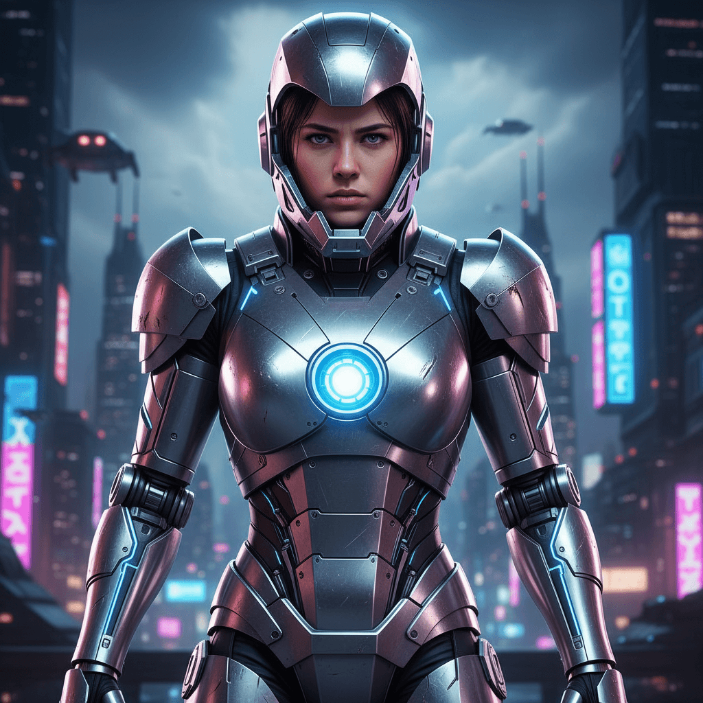 Tech Armor example generated with Nano Banana