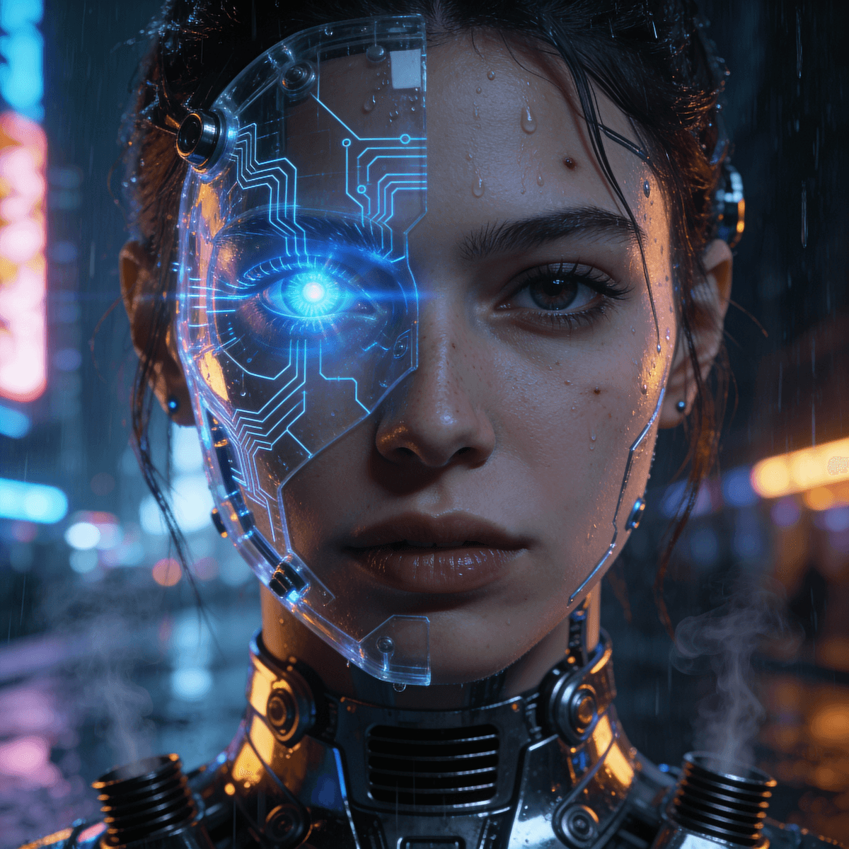 Futuristic Cyborg example generated with ByteDance SeeDream v4.5