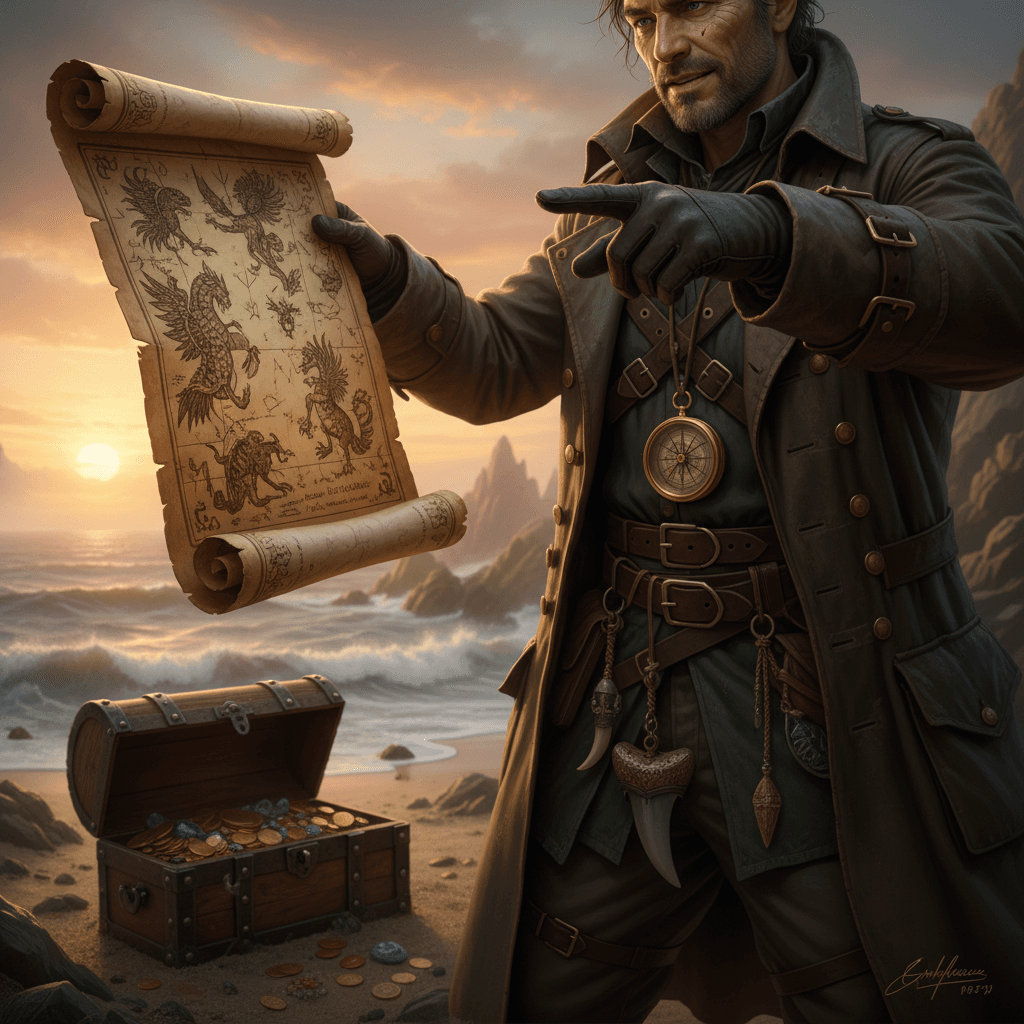 Treasure Hunter example generated with Nano Banana