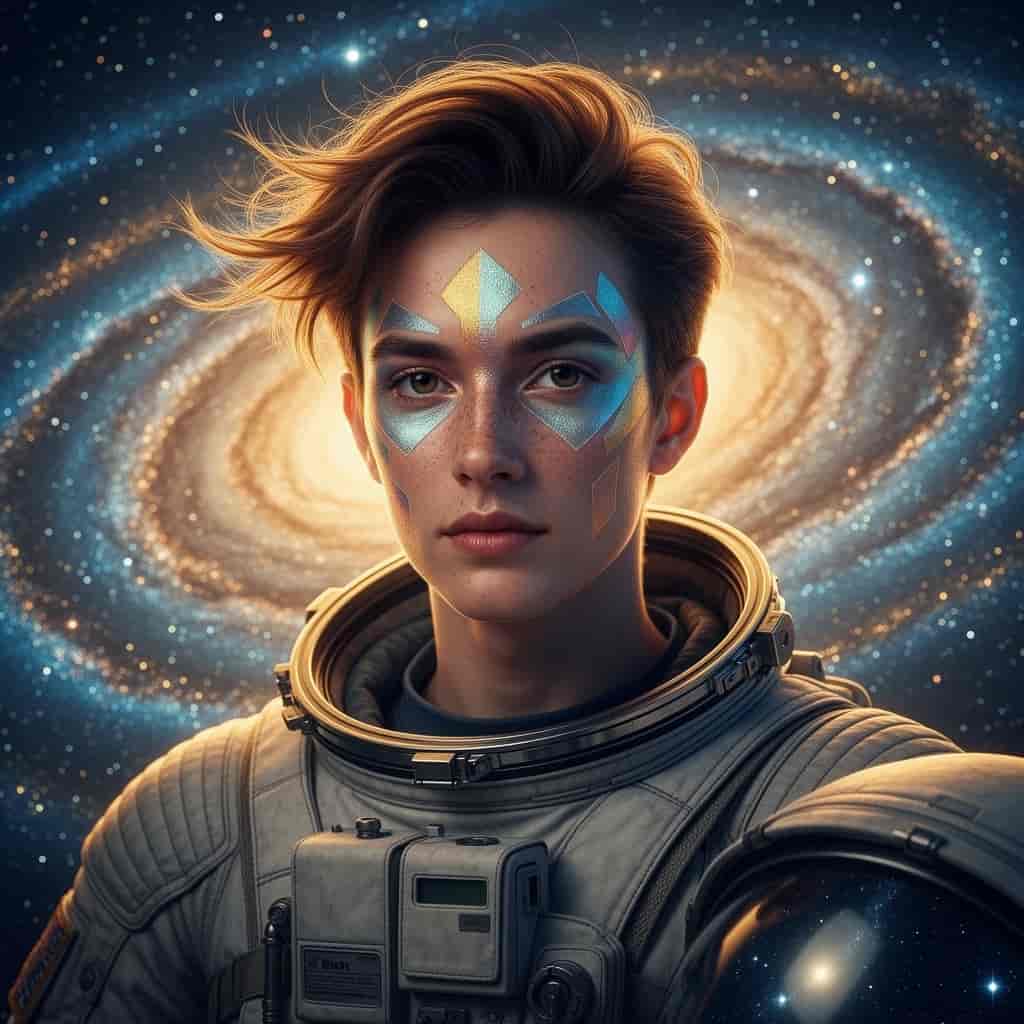 Galaxy example generated with Flux 2 Flex