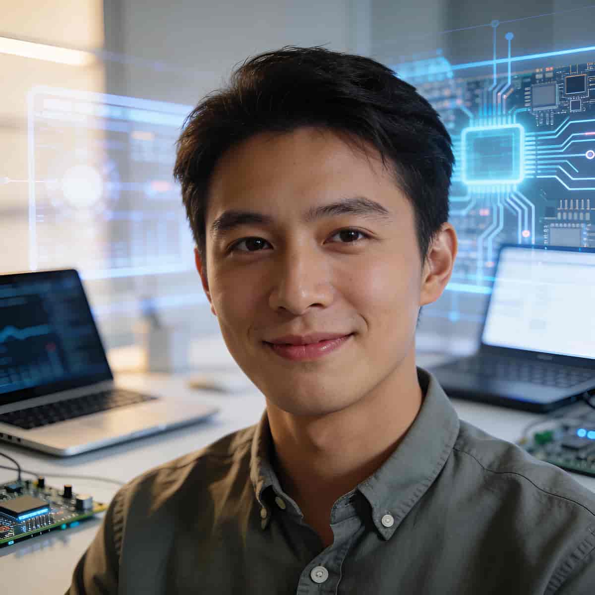 Tech Professional headshot generated with ByteDance SeeDream v4.5