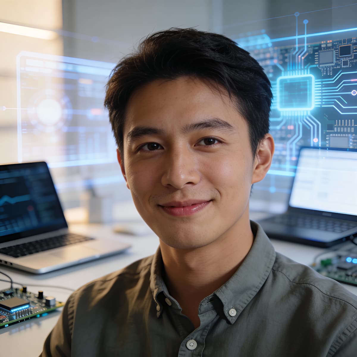 Tech Professional headshot generated with ByteDance SeeDream v4.5