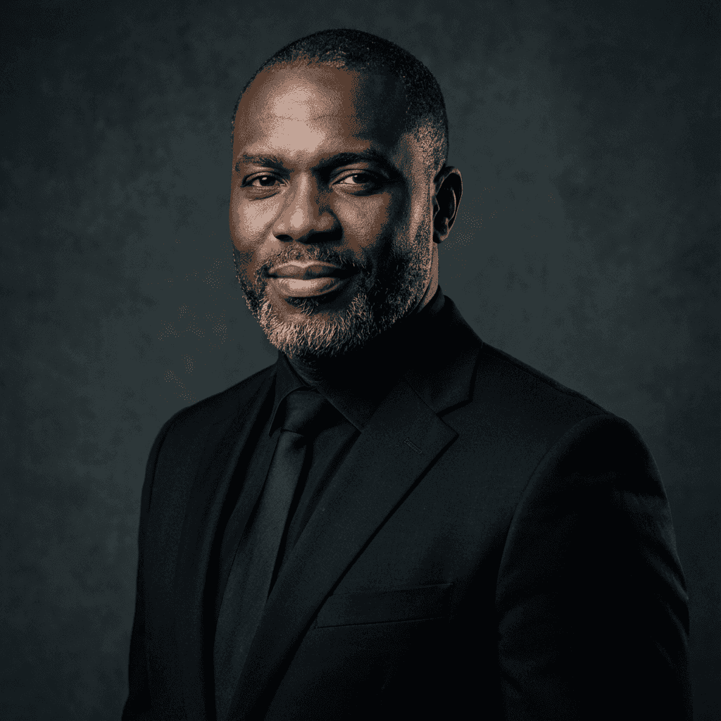 Executive headshot generated with Nano Banana Pro