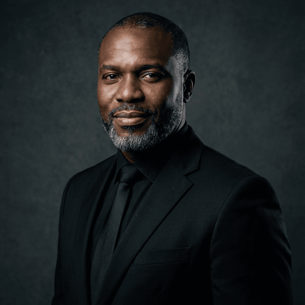 Executive headshot generated with Nano Banana Pro