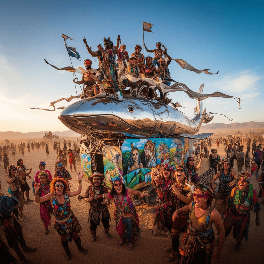 Art Car Party example generated with Flux 2