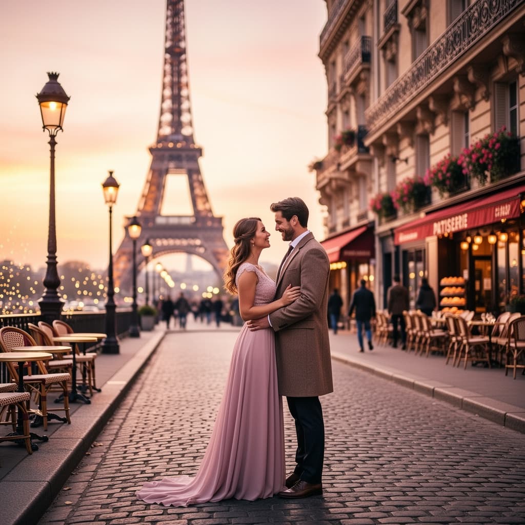 Romantic Paris example generated with Flux 2 Flex