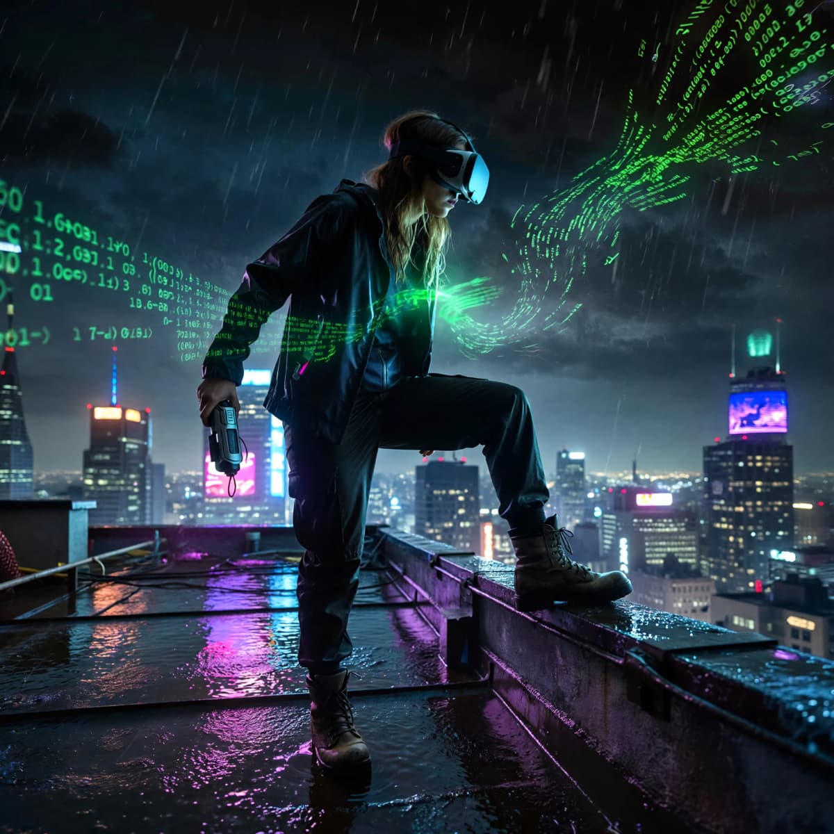 Netrunner example generated with ImagineArt 1.5