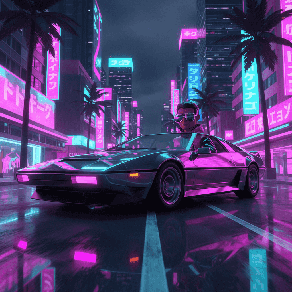 Vice City Neon example generated with Nano Banana