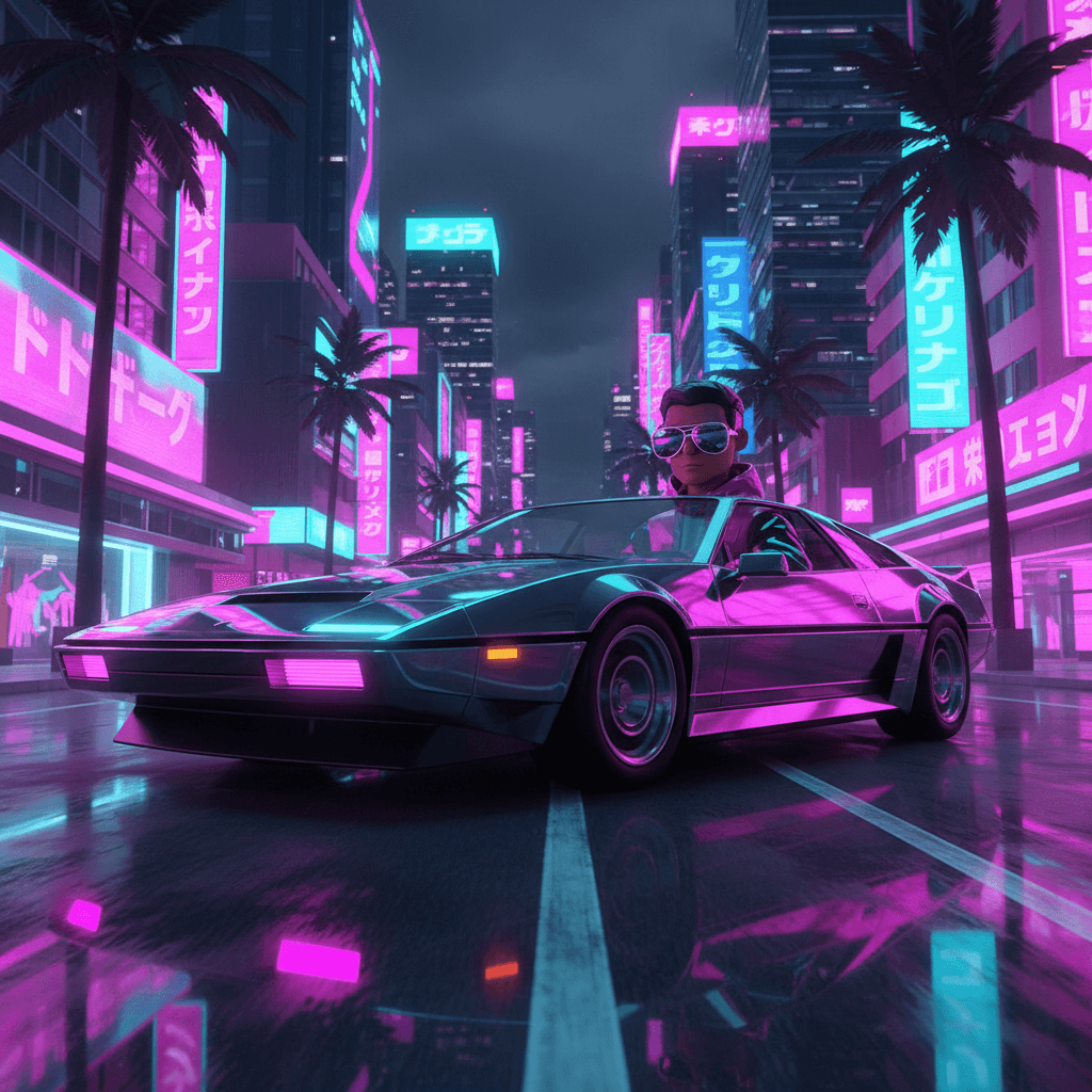Vice City Neon example generated with Nano Banana