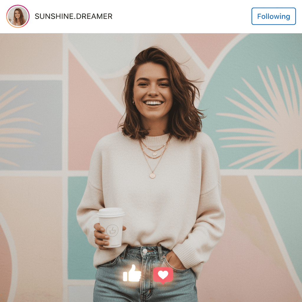 Social Media example generated with Nano Banana