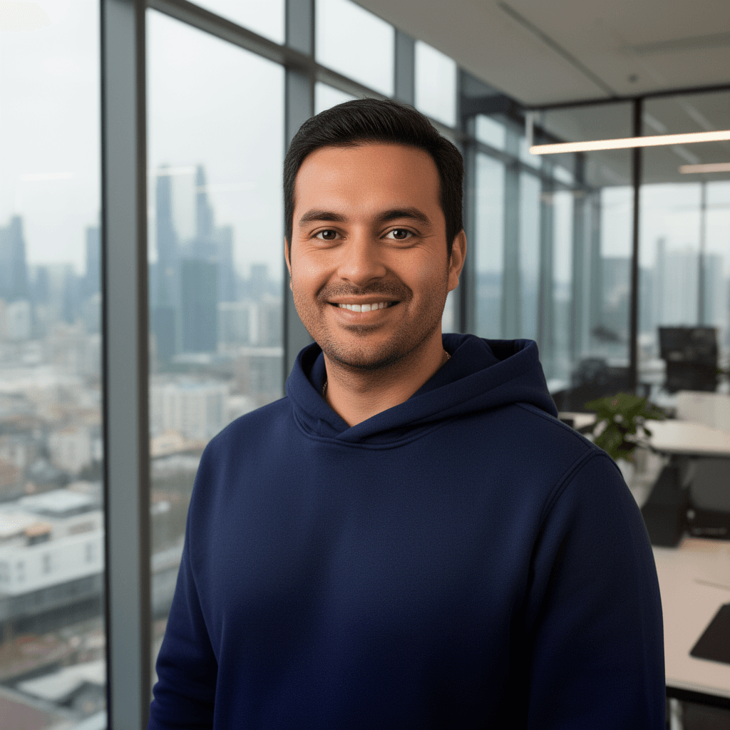 Tech Professional headshot generated with Flux 2