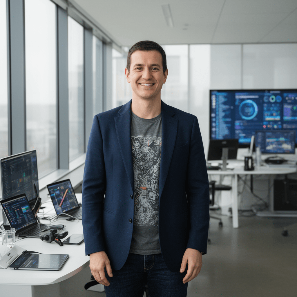 Tech Professional headshot generated with Flux 2