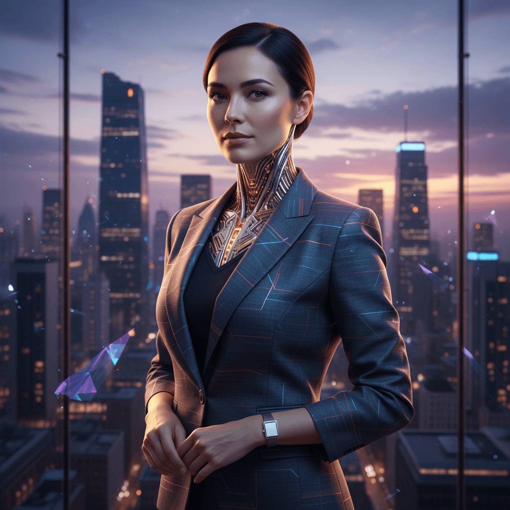 Futuristic Cyborg example generated with Nano Banana