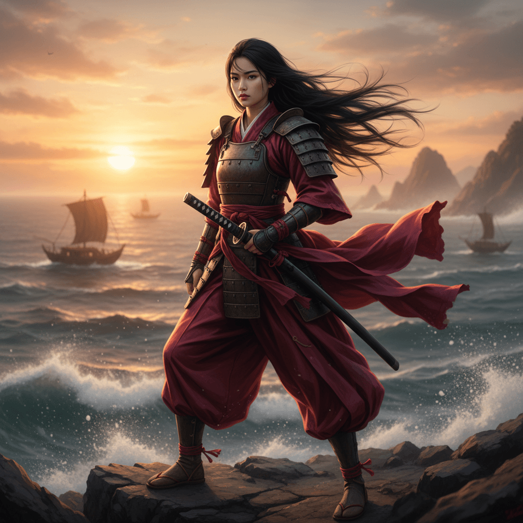 Feudal Japan example generated with Nano Banana