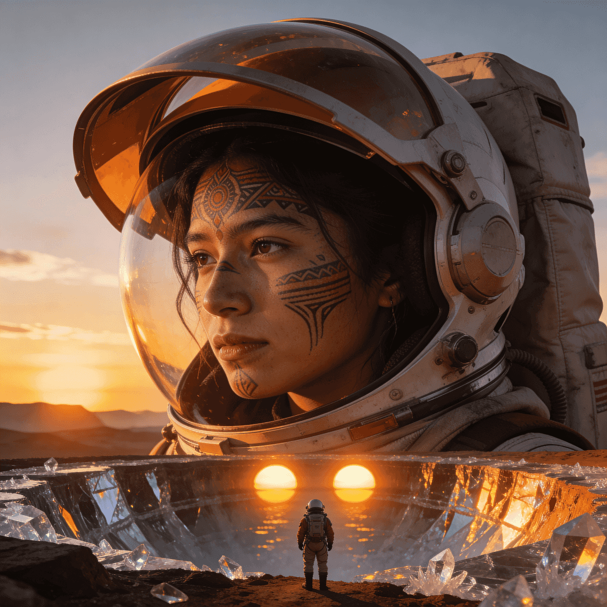 Planetary Landscape example generated with ByteDance SeeDream v4.5