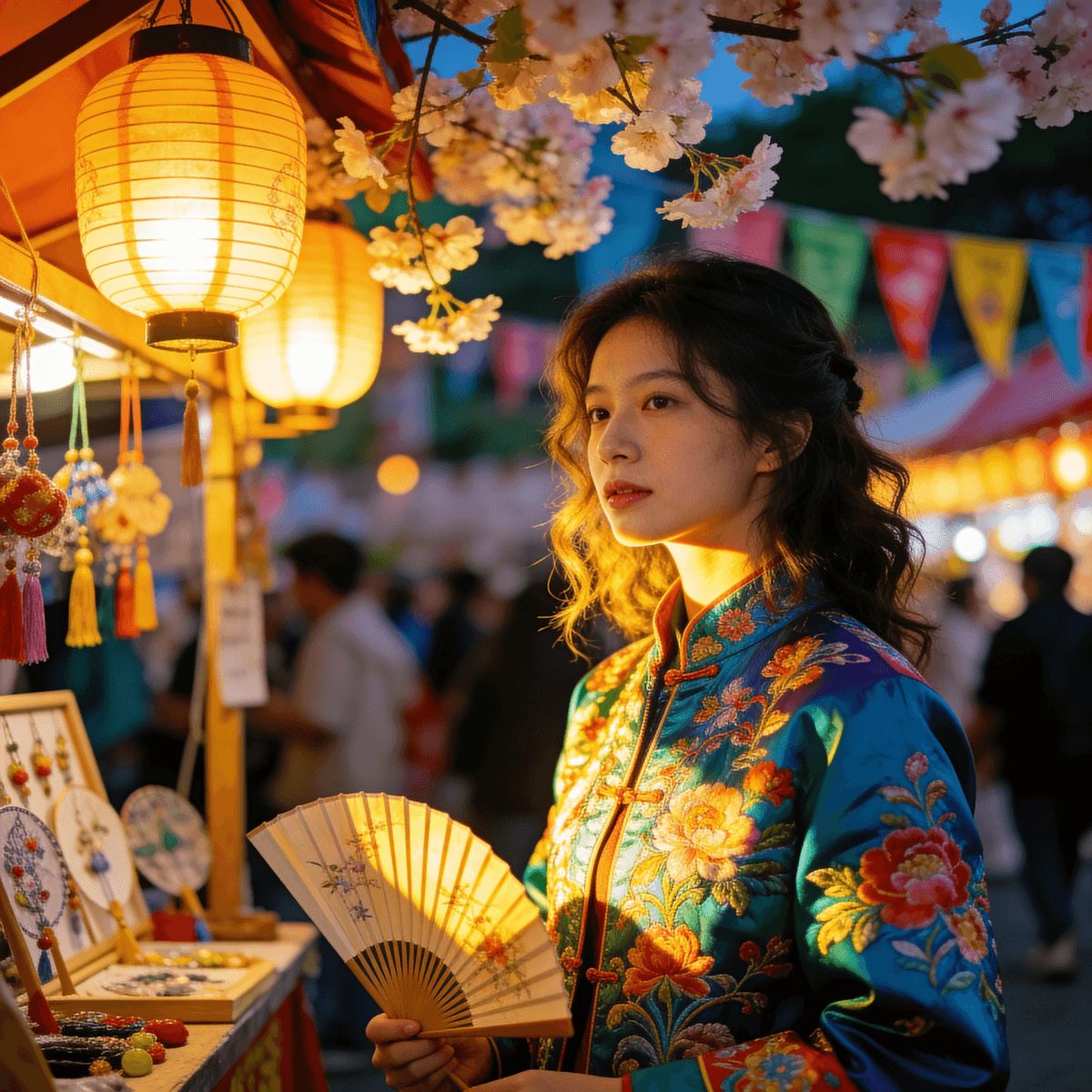 Sakura Festival example generated with ByteDance SeeDream v4.5