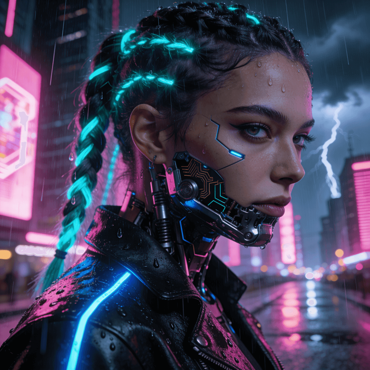 Futuristic Cyborg example generated with ByteDance SeeDream v4.5