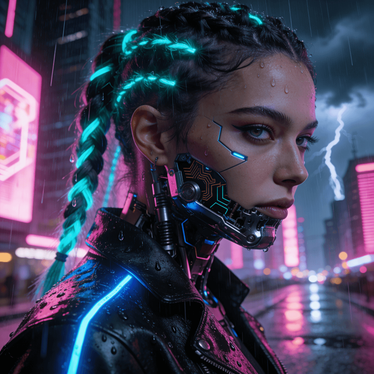 Futuristic Cyborg example generated with ByteDance SeeDream v4.5