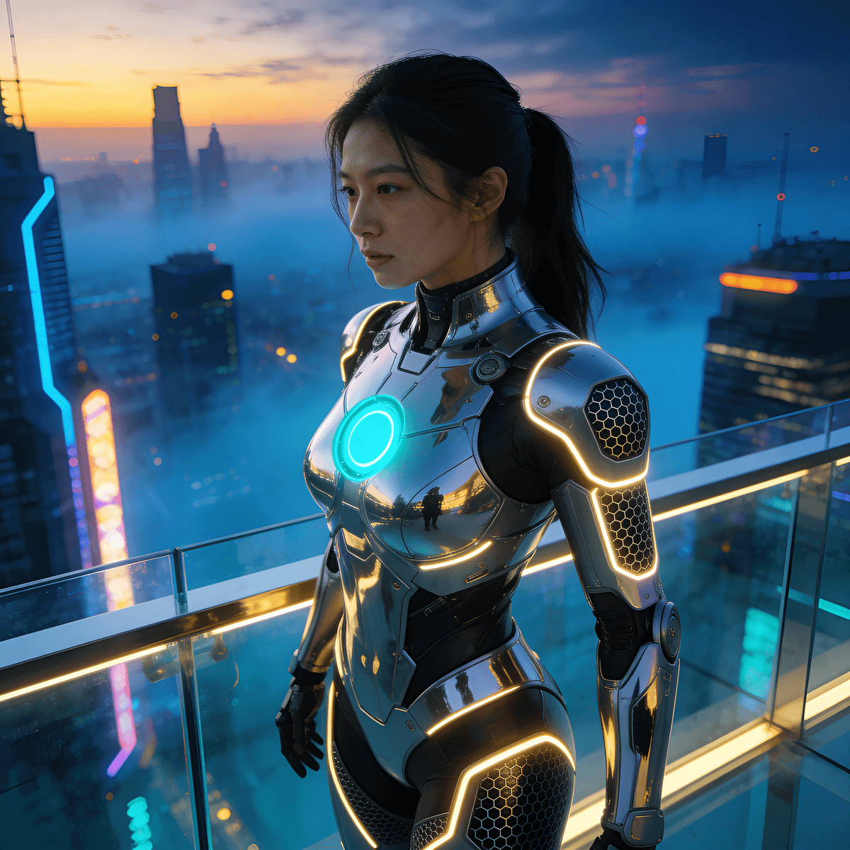 Tech Armor example generated with ByteDance SeeDream v4.5