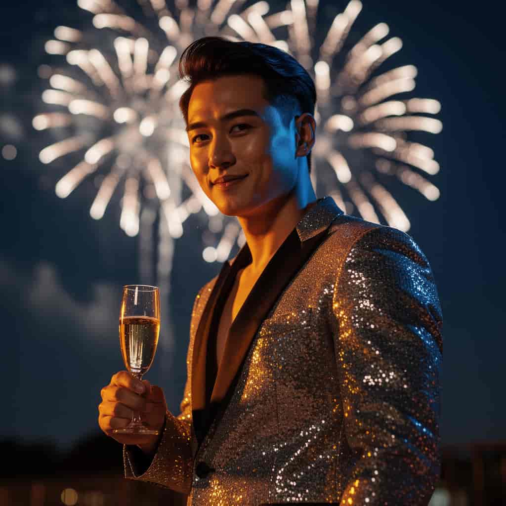 Fireworks example generated with Flux 2 Pro