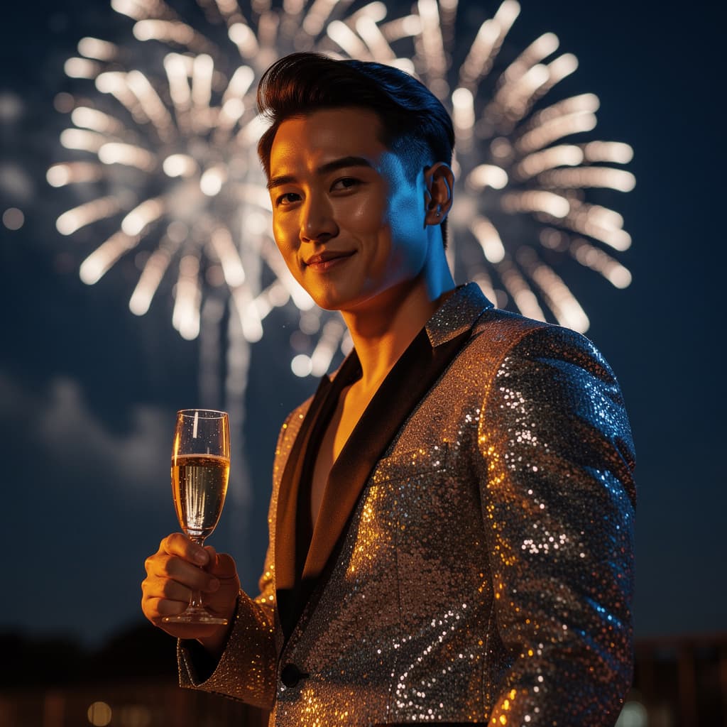 Fireworks example generated with Flux 2 Pro