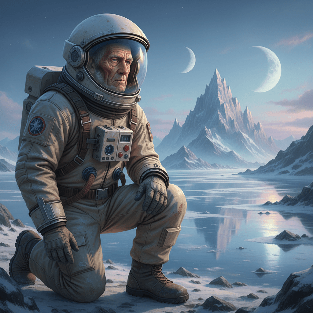 Planetary Landscape example generated with Nano Banana