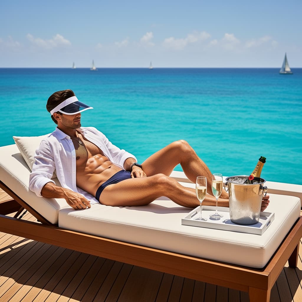 Beach Club example generated with Flux 2 Flex