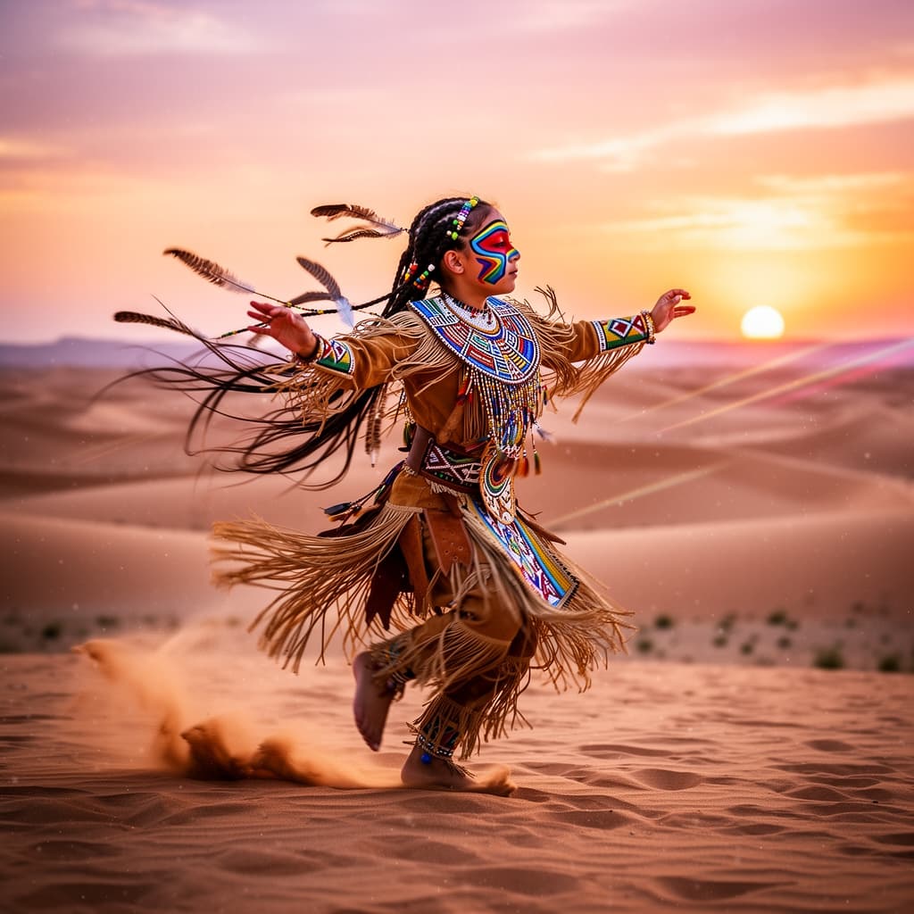 Desert Tribal example generated with Flux 2 Flex