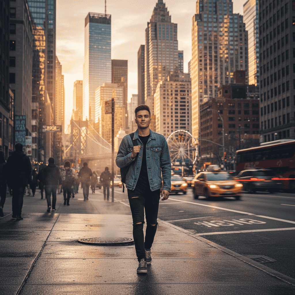 City Skyline example generated with Nano Banana