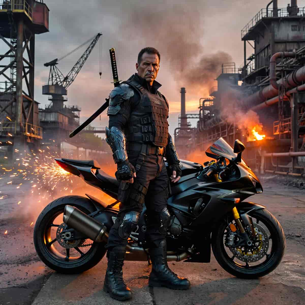 Street Samurai example generated with ImagineArt 1.5