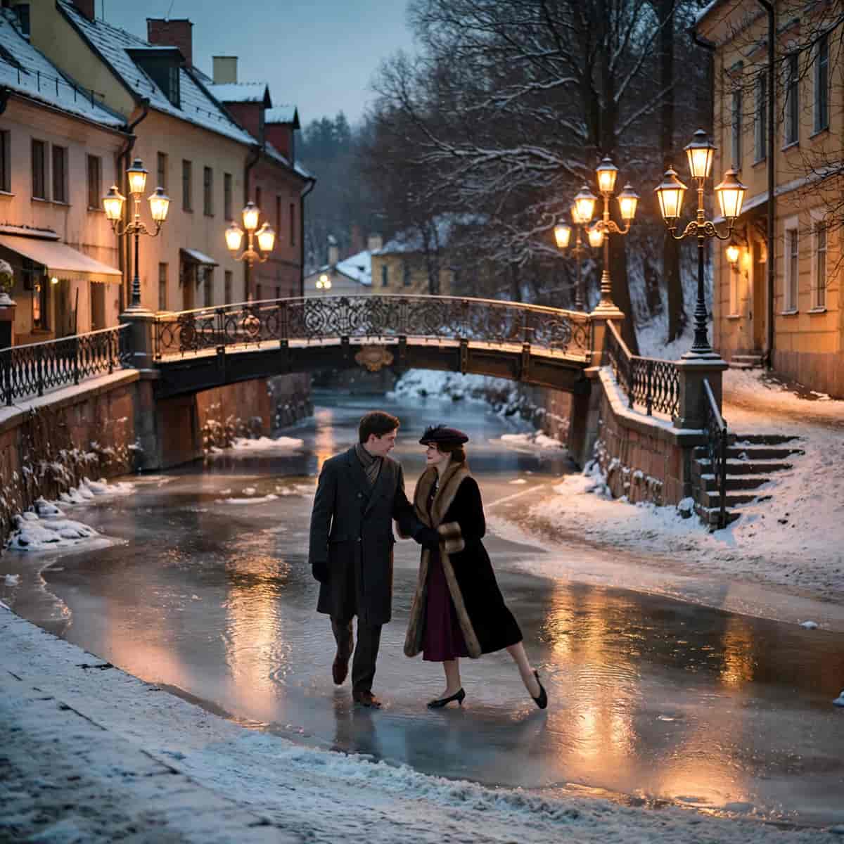 Ice Skating example generated with ImagineArt 1.5