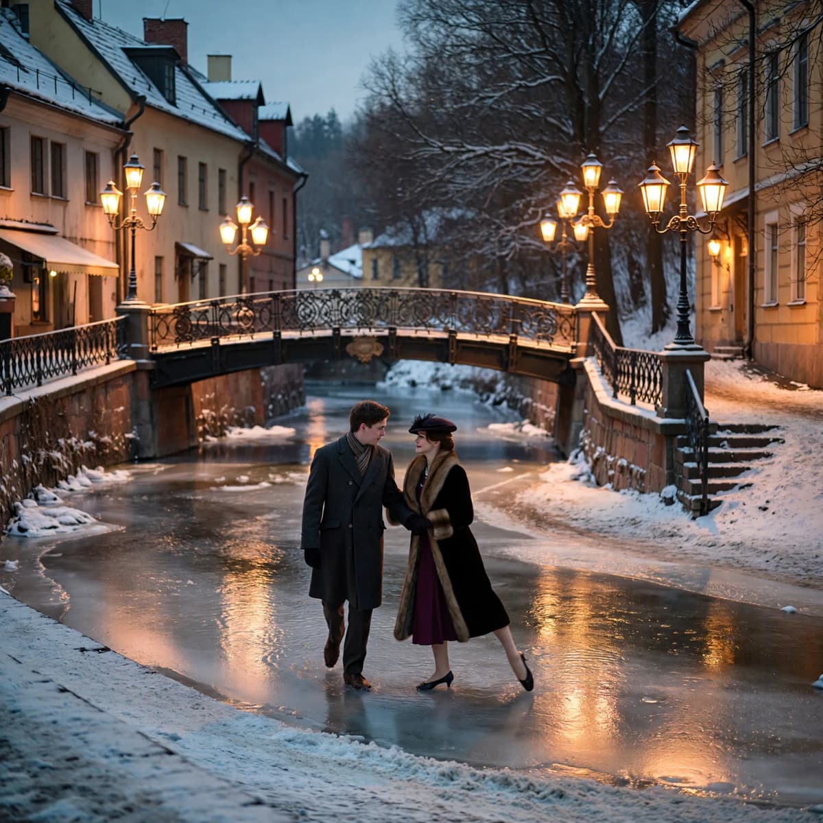 Ice Skating example generated with ImagineArt 1.5