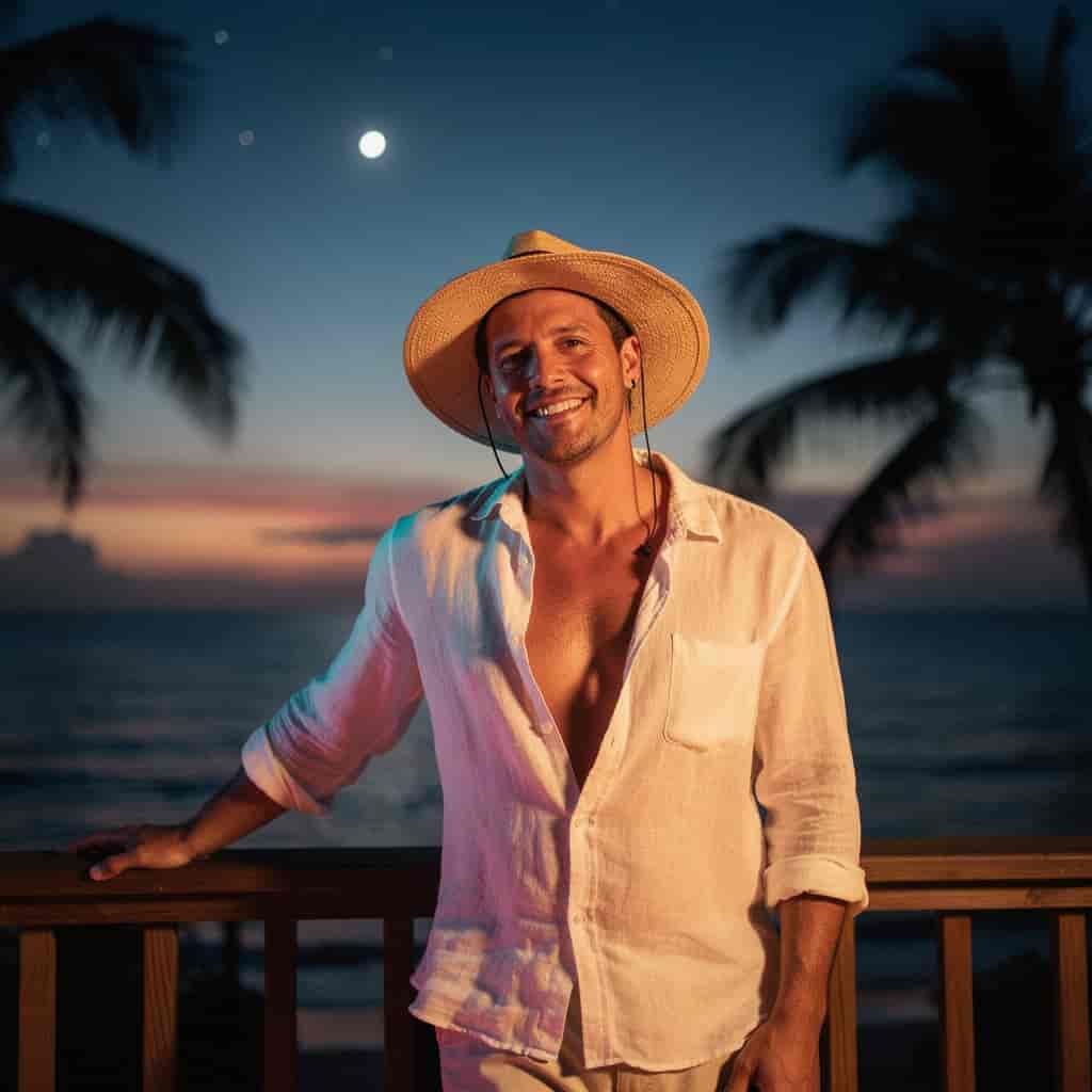 Beach Club example generated with Flux 2 Pro