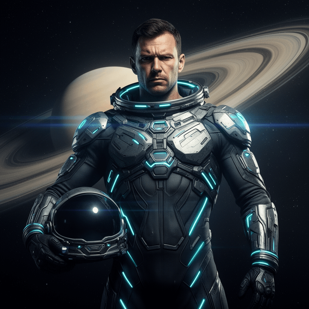 Space Explorer example generated with Flux 2