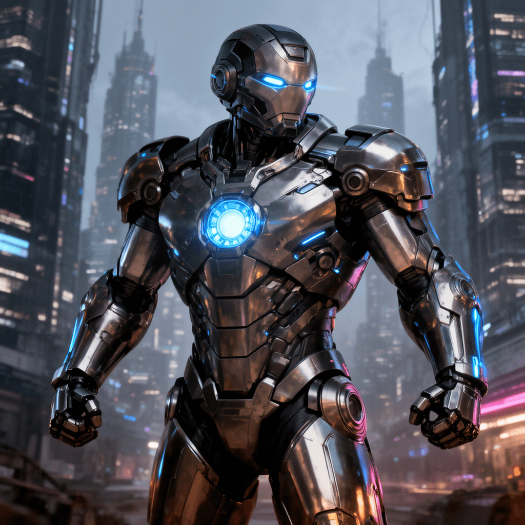 Tech Armor example generated with Flux 2